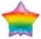 GRADIENT RAINBOW STAR 45CM (18") FOIL BALLOON